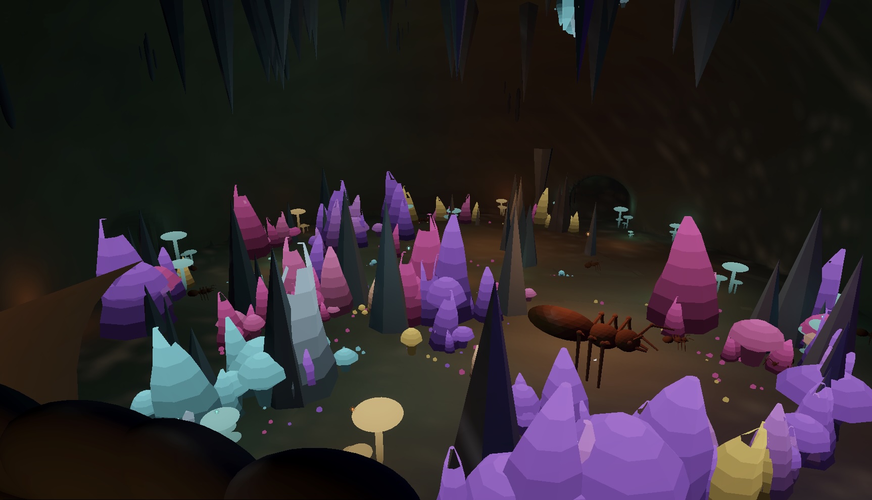 tunnels within an colony