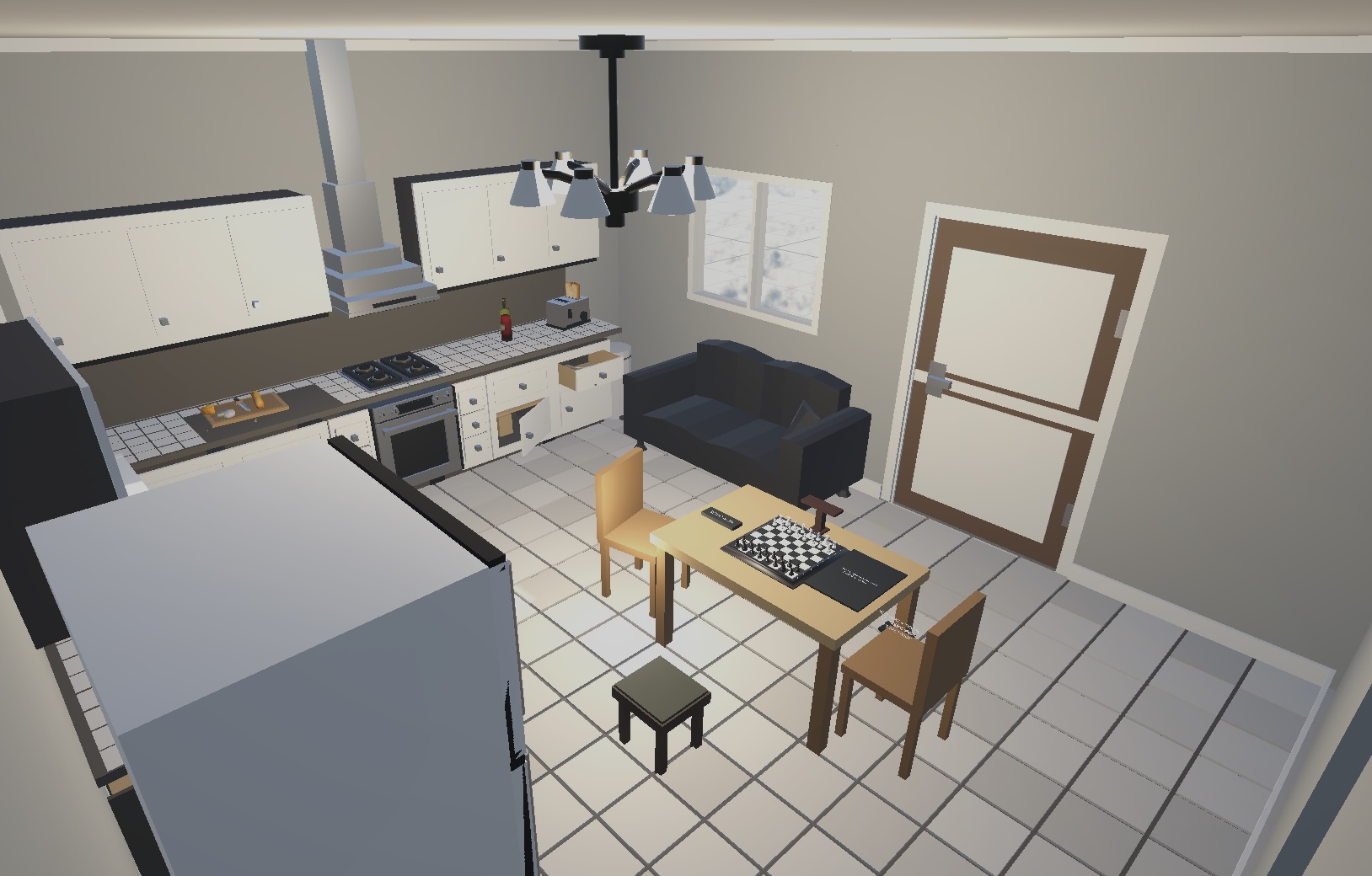 inside view of kitchen