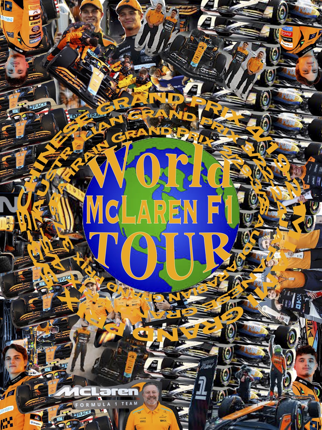 McLaren World Tour collage